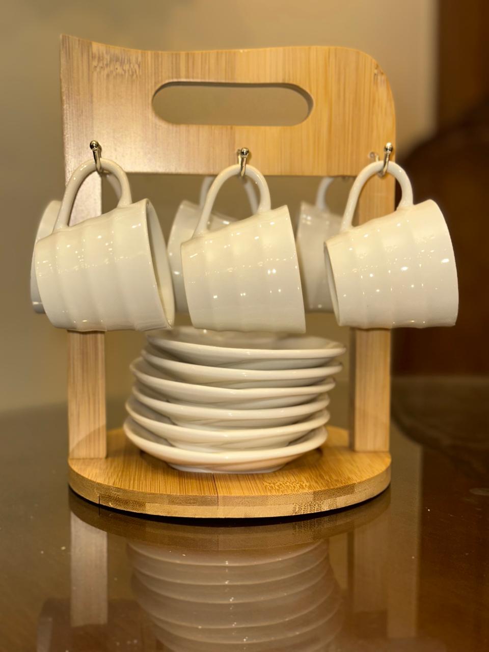 طقم فنجان قهوة ابيض موديل بيور