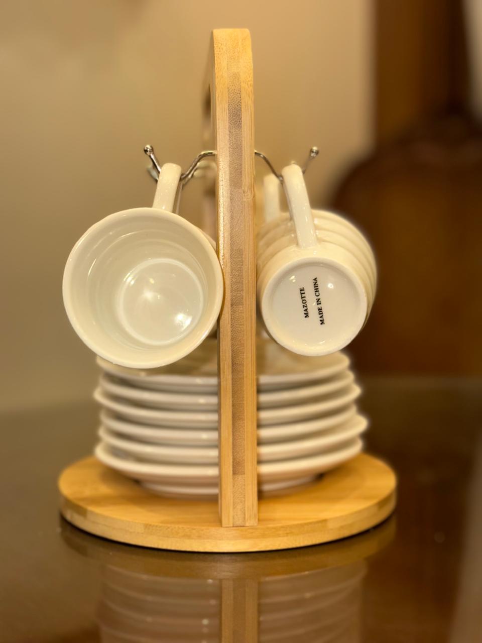 طقم فنجان قهوة ابيض موديل بيور