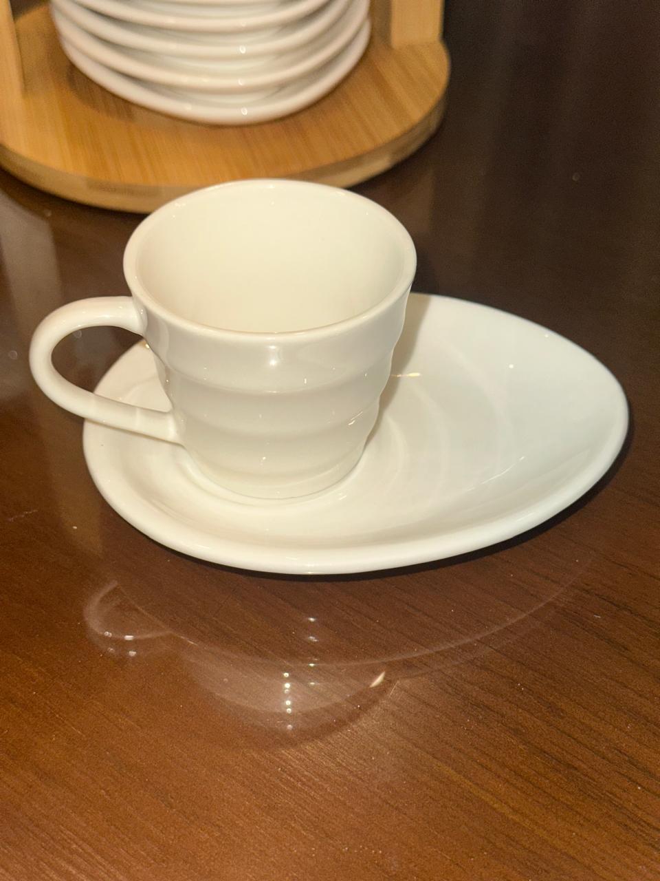 طقم فنجان قهوة ابيض موديل بيور