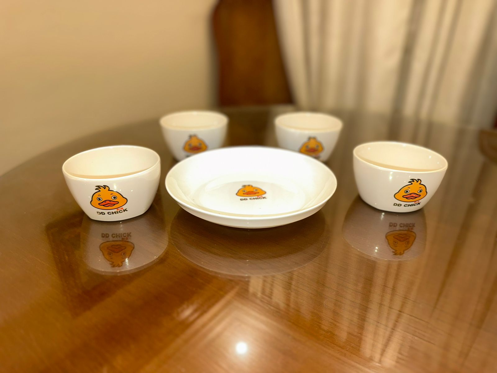 طقم اطباق اطفال بطوط